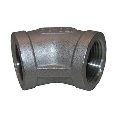 Larsen Supply Co Stainless Steel 45° Elbow Fitting, 3/4 in, Female x Female Threads, Type 304  32-2309